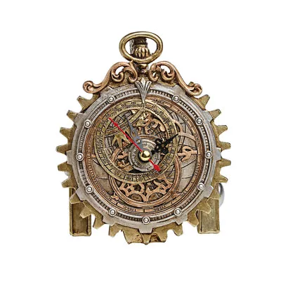 Anguistralobe Clock Streampunk Astrolabe Alchemy Vault Desk Study Clock • $54.95