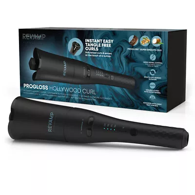 REVAMP Progloss Hollywood Curl Automatic Heated Rotating Hair Curler - Refurb • £39.99