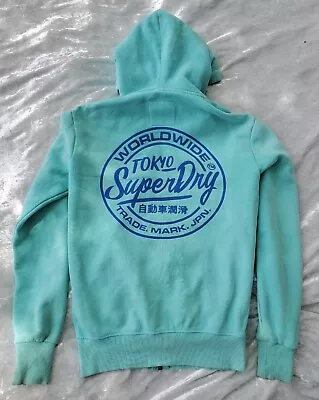 Superdry Surf #7 Men Size X-Small Cotton Zip Hoodie Long Sleeve Minor Blemishes • $6.95