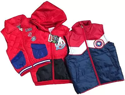 £4.99 • Buy Boys Character Coat Gilet Bodywarmer 2-10 Years Padded Quilted Warm Bnwt