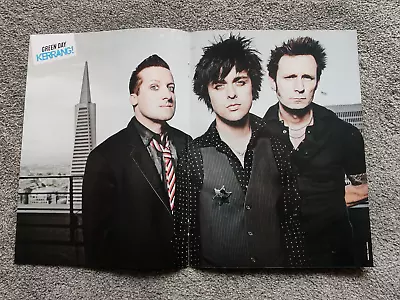 Green Day -Large Kerrang Poster- Billie Joe Armstrong Tré Cool Mike Dirnt RARE • $7.41