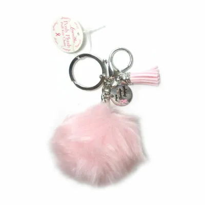 Rabbit Fur PomPom Key Chain Bag Charm Fluffy Puff Ball Phone Car Pendant Purse ! • $8.01