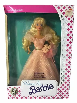 Vintage 90’s Wedding Day Barbie Bridesmaid For Best Friend Midge NIB #9608 • $29.99