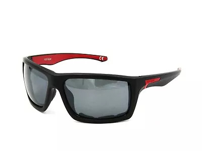 Body Glove Vapor 21 Polarized Wrap Sunglasses Black - Red / Gray #886 • $19.95