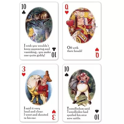 £1.20 • Buy One Playing Card As A Sample To Alice In Wonderland Playing Cards Full 54 Deck 