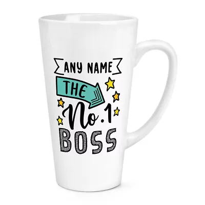 Personalised No.1 Boss 17oz Large Latte Mug Cup Worlds Best Awesome Thank You • £12.99