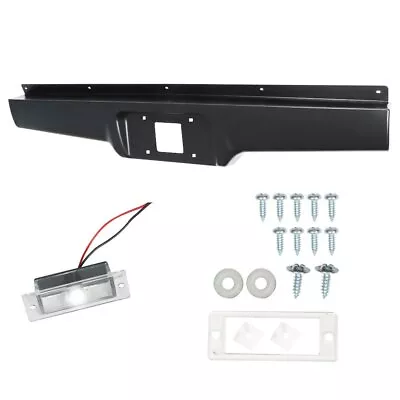 Rear Bumper Roll Pan W/LED License Light For 1982-1993 Chevy S10 GMC S15 Sonoma • $71.20