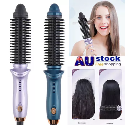 2 In 1 Electric Hair Straightener Hair Curler Professional Fast Heated Styler • $24.49