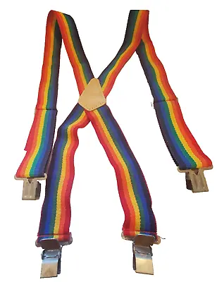 Sierra Toolbelt Suspenders Mens 2  Straps No.S110 Vintage Clip-on 70's Mork Look • $10