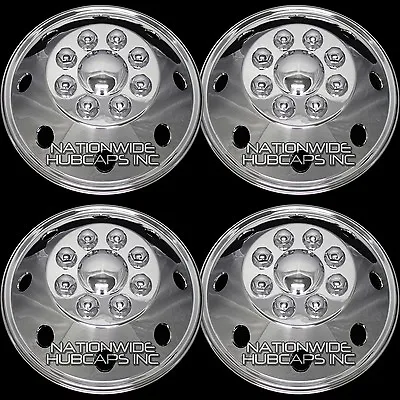 CHROME Chevy GMC 16  8 Lug Dual Wheel Simulators Dually Rim Skins Liners Covers • $109.99