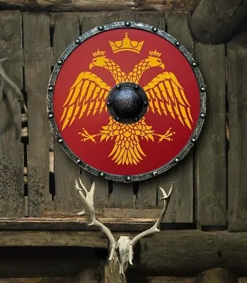£100.49 • Buy Medieval Byzantine Eagle Varangian Viking Shield Handmade Designer Gift