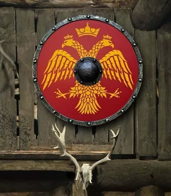 £100.49 • Buy Medieval Byzantine Eagle Varangian Viking Shield Handmade Designer Gift
