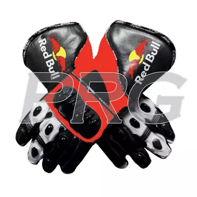 RedBull Motorcycle Racing Leather Gloves Red Bull Racing Guantes SPR Race Gants • $82