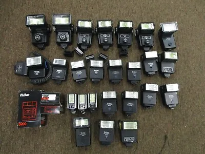 Vivitar 285 283 252 Flashes 25 Assorted No Return Over 15 Hare Working • $75