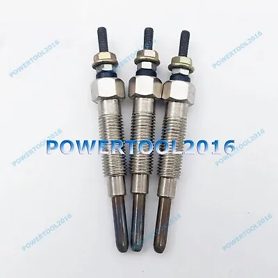 New 3 Pcs Glow Plug MM43214803 For Mitsubishi Engine Volvo EC15B Pel Job EB12.4 • $95