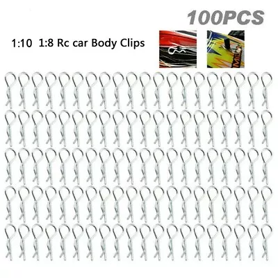 Convenient 100pcs Body Shell Clip Pins For 1/10 1/8 Scale For RC Trucks • £5.52