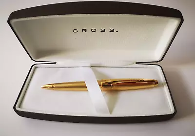 Cross Apogee With Deep Diamond Cut 23 Karat Gold Barrel And Appointment Pen Box • $285.99