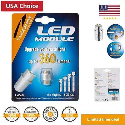 LED Upgrade Module 360 Lumens For 3 - 6 C/D Cell Maglite Torches • $35.99