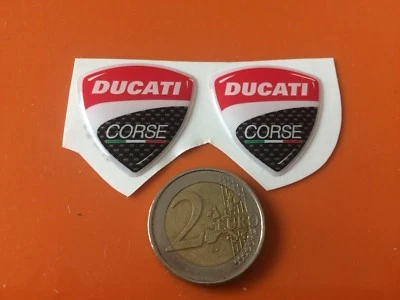 24 Stickers Ducati Corse Logo - Adesivi Per Moto, Casco, Auto | Vinile Impermeabile HD - Foto 8