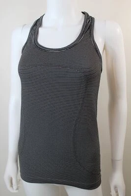 $24.95 • Buy Lululemon Black & White Striped Swiftly Tech Racer Back Tank - 6 (AUS10)