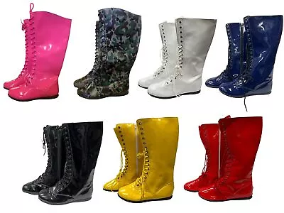 Adult Pro Wrestling Boots Choose Color WWF WWE Costume Wrestler Super Hero • $37.77