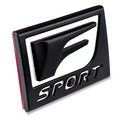 2x Luxury SUV Side Fender 3D F-SPORT Logo Emblem Badge Decal Car Styling Black • $25.41