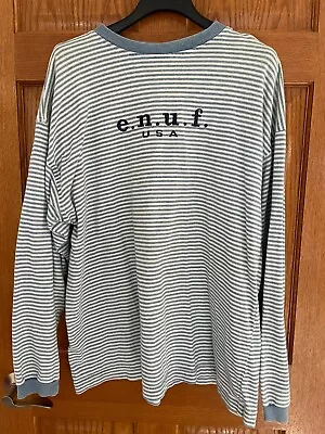 Vtg ENUF E.N.U.F INTERNATIONALE Women's L Long Sleeve Stripe T-Shirt Shirt RARE • $24.99