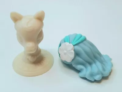 My Little Pony Ponyville WIG STAND W/ Blue & Turquoise WIG MLP Hasbro • $8.99