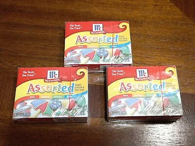 McCormick Assorted Food Color & Egg Dye (Red - Yellow -Green- Blue) 3 Boxes • $19.99