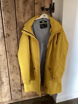 Trespass Ladies Rainy Day Waterproof Jacket Size UK 16 Mustard • £6.50