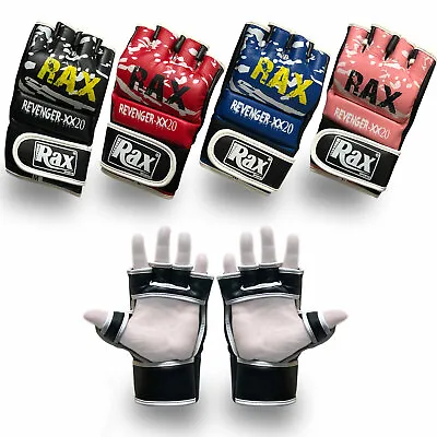 MMA Grappling Gloves Punch Bag Boxing UFC Cage Fight Training Muay Thai RAX • £12.99