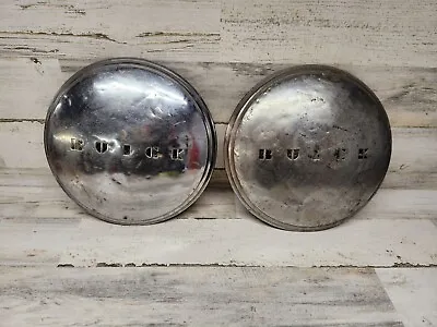 1941-50 Buick Special Super Roadmaster Dog Dish Hubcaps Wheel Covers Vintage X2 • $23.99