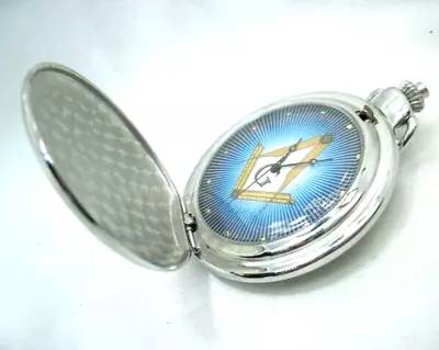 Masonic Quartz Pocket Watch Great Look Running New Battery • $19.99