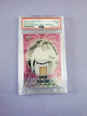 2019 Leaf Metal Babe Ruth 1/4 PSA 7 Yankee Stadium Seat • $53.99