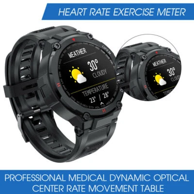 $51.99 • Buy Men Waterproof Smart Watch Heart Rate Monitor Fitness Tracker For Android IPhone