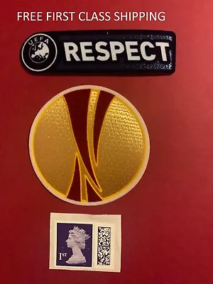 2009-2015 Uefa Cup Europa League And Respect Patch Player Size Iron UK STOCK • £6.49