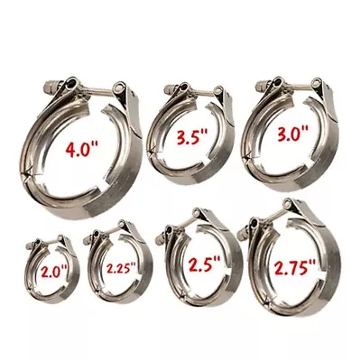 V-Band Clamp Stainless Steel 1.5-6.0In Anti-Rust Temperature Resistance Exhaust • $32.55