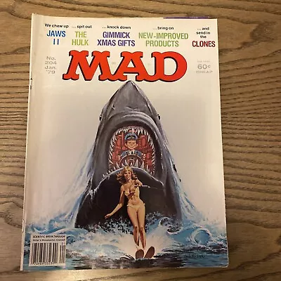 Mad Magazine # 204 January 1979 Jaws 2. Hulk • $10