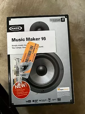 Music Maker 16 (DVD-ROM) For Windows (New! Factory Sealed Retail Box) • $55