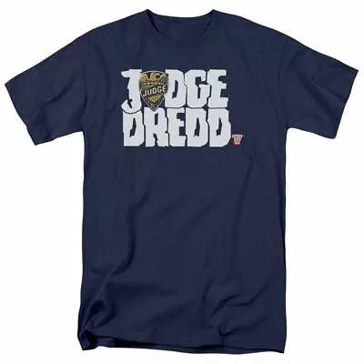 Judge Dredd Logo T Shirt Mens Licensed DC Comics Tee Navy • $19.59