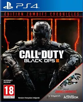 COD Call Of Duty Black Ops 3 Zombies Chronicles Edition Sony PS4 Playstation 4 • $119