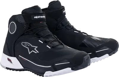 Alpinestars CR-X Drystar Riding Shoes Black/White 9 • $209.95