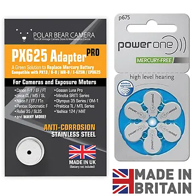 £13.99 • Buy PX625 Battery Adapter PRO+6 Cell For Film Camera/Light Meter MR9 MADE IN UK