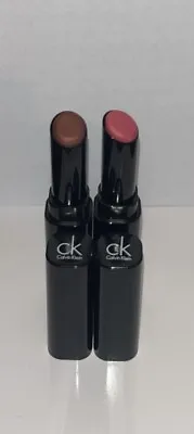 CK Calvin Klein Set Of 2 Lipstick New Shade Embellish & Shade Socialite • £7.49