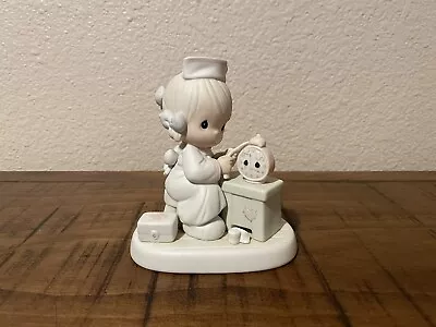 Vintage Enesco Precious Moments Porcelain Nurse Figurine “Time Heals” 1990 • £14.48