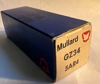 (1) GZ34 5AR4 Mullard B Code NIB Tube Rectifier For 300B 2a3 245 350B VT25A VT52 • $188