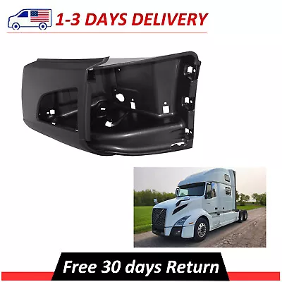 New Corner Bumper Left Side W/Fog Light Hole For 2018-2024 Volvo VNL Truck • $223.05