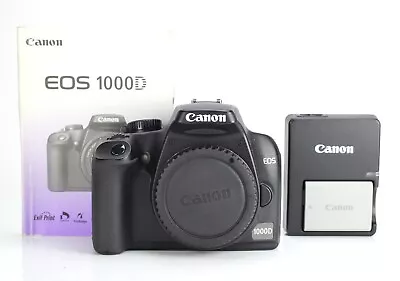 Canon EOS 1000D DSLR 10MP Camera Body Only Battery & Canon Charger 1473 Shots • £59.99