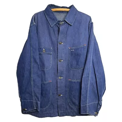 Vintage 60s American Vintage Denim Barn Coat Chore Jacket Men 44 USA Made • $149.95