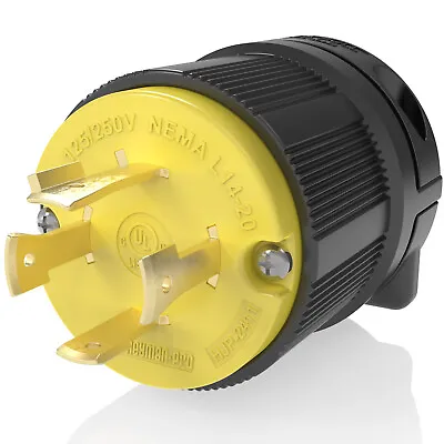 Journeyman Pro 2411 L14-20P 20A Twist Locking Male 4 Prong Generator Plug 20 Amp • $13.97